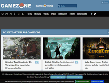 Tablet Screenshot of gamezone.de